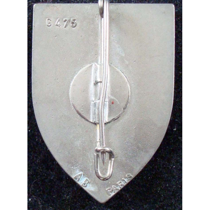 1° cuirassiers de fab Arthus Bertrand (poinçon) porte argentée émail