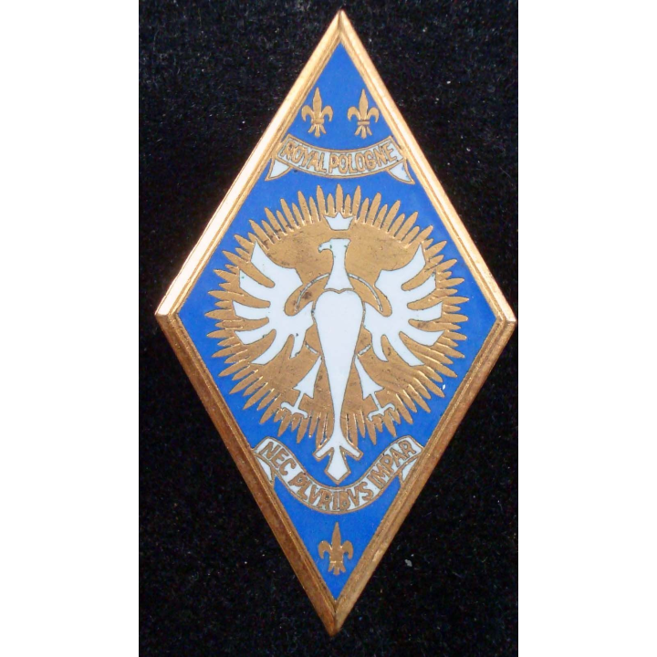 5° régiment de cuirassiers Royal Pologne de fabrication Courtois émail