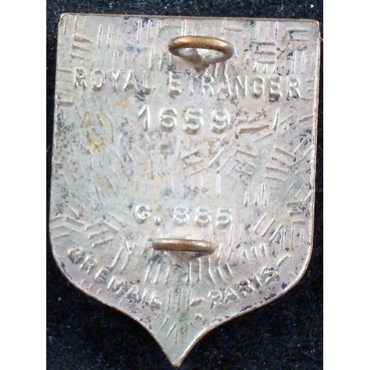 7° régiment de cuirassiers de fabrication Aremail en émail