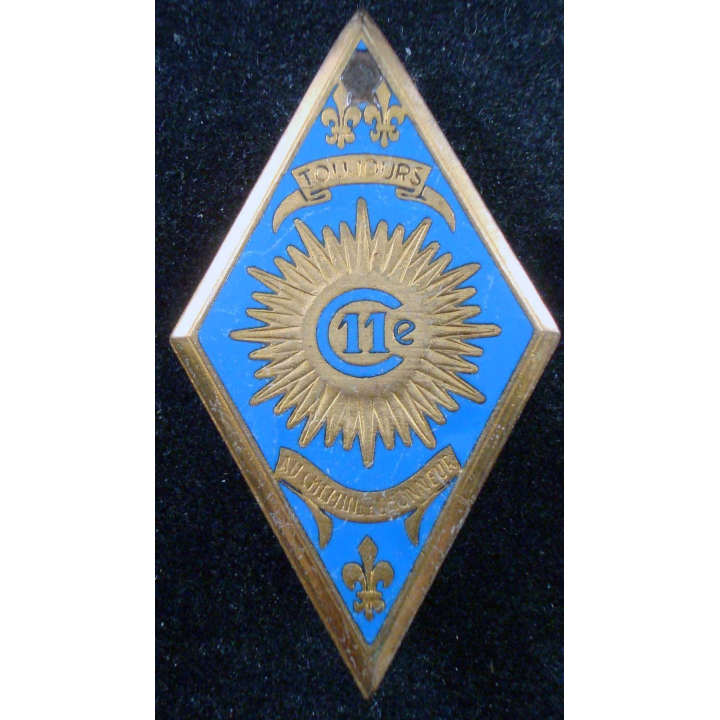 11° régiment de cuirassiers de fabrication Drago Béranger en émail