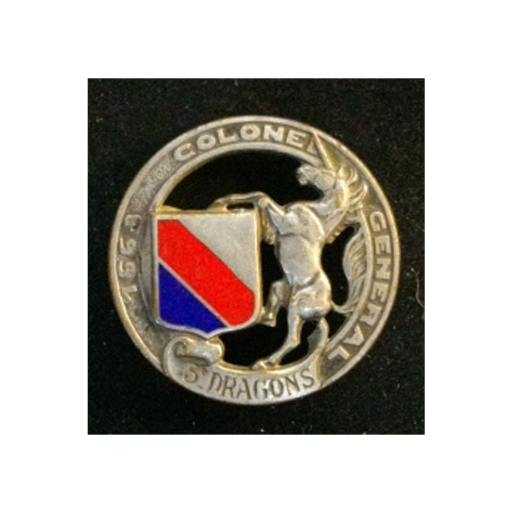 5° régiment de dragons de fabrication Drago G. 665 en émail