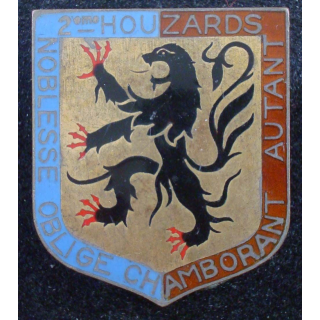 2° régiment de hussards de fabrication Arémail en émail