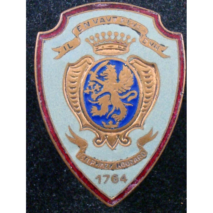 3° régiment de hussards de fabrication Drago Olivier Métra en émail