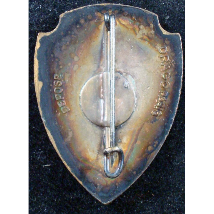 3° régiment de hussards de fabrication Drago Paris Déposé en émail