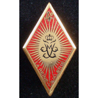 insigne 4° régiment de cuirassiers Jeanne d'Arc de fabrication Arthus