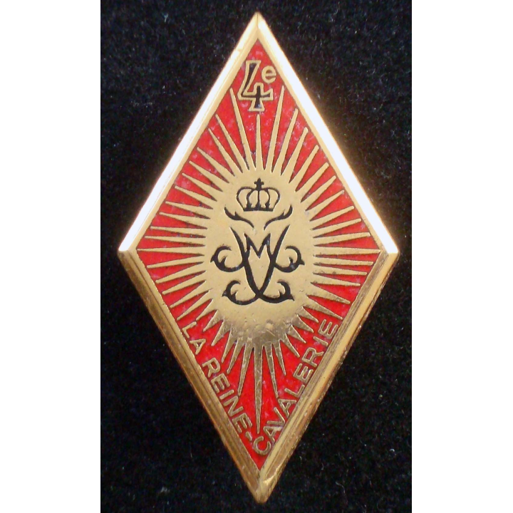 insigne 4° régiment de cuirassiers Jeanne d'Arc de fabrication Arthus