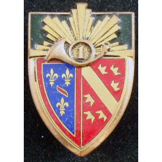 1° régiment de chasseurs de fabrication Drago Paris H. 120 en émail