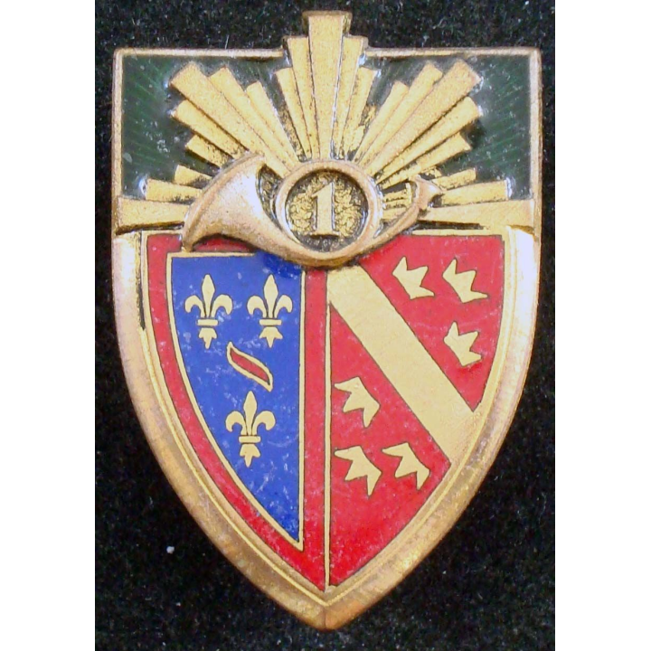 1° régiment de chasseurs de fabrication Drago Paris H. 120 en émail
