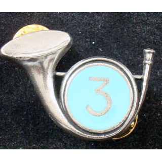 3° régiment de chasseurs cor fond bleu clair de fabrication Balme