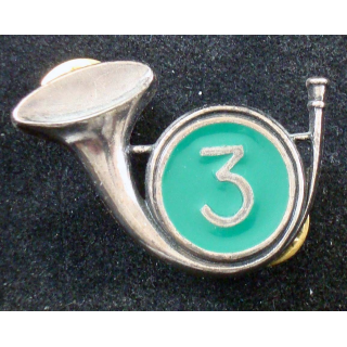 3° régiment de chasseurs cor fond vert de fabrication Balme