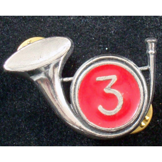 3° régiment de chasseurs cor fond rouge de fabrication Balme