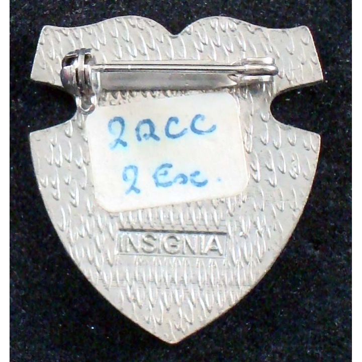 2° escadron du 2° régiment de chasseurs fabrication Insigna en émail