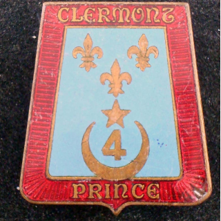 4° régiment de chasseurs Clermont Prince Drago G. 1144 en émail