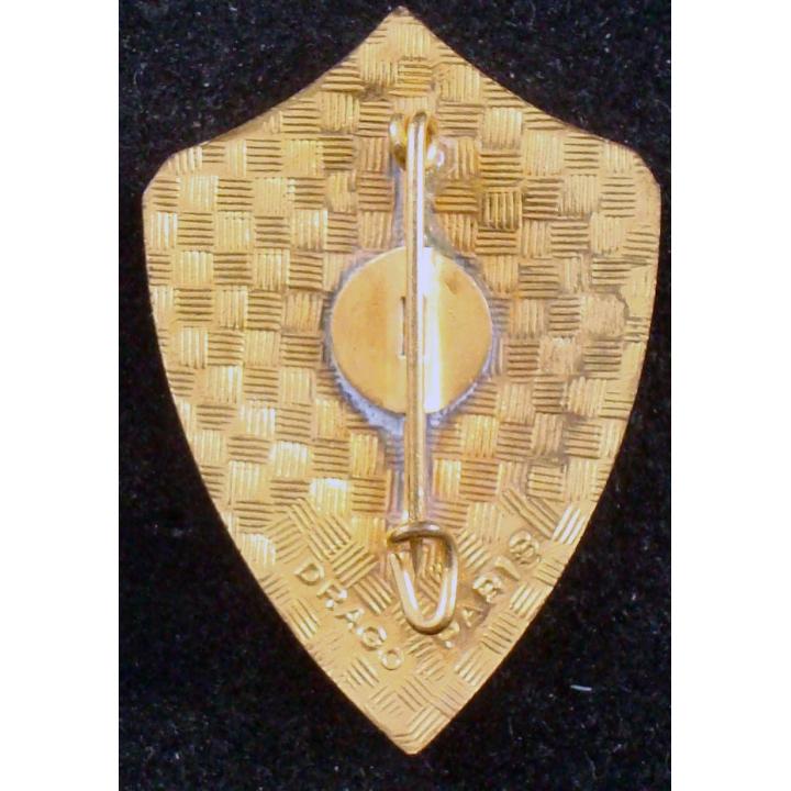 8° régiment de chasseurs de fabrication Drago en émail vert foncé