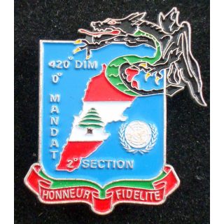 2° section du 2° dragons au Liban 420° DIM 40° Mandat Hamze