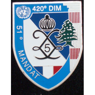 5° régiment de dragons au Liban 420° DIM 51° Mandat