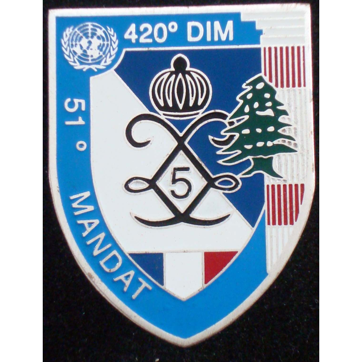 5° régiment de dragons au Liban 420° DIM 51° Mandat