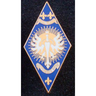 insigne métallique de dissolution du 5° régiment de cuirassiers Balme