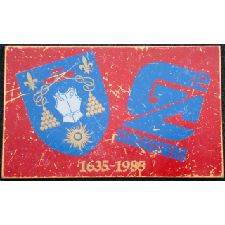 Plaque du 6° régiment de cuirassiers 1635 -1985