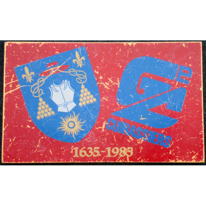 Plaque du 6° régiment de cuirassiers 1635 -1985