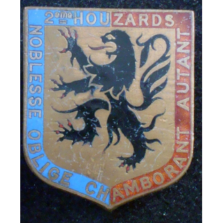 2° régiment de Hussards de fabrication Drago Béranger H.583 en émail