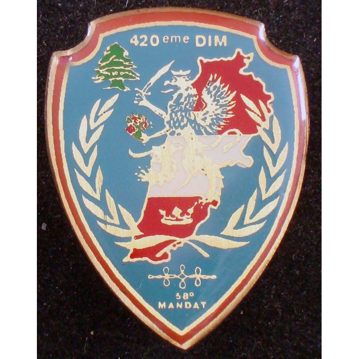 3° régiment de Hussards au Liban 420° DIM 58° mandat locale n° 332