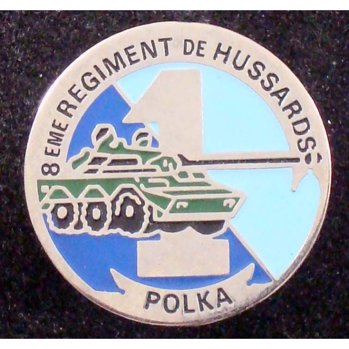 Pin's métallique du 1° escadron Polka du 8° régiment de Hussards