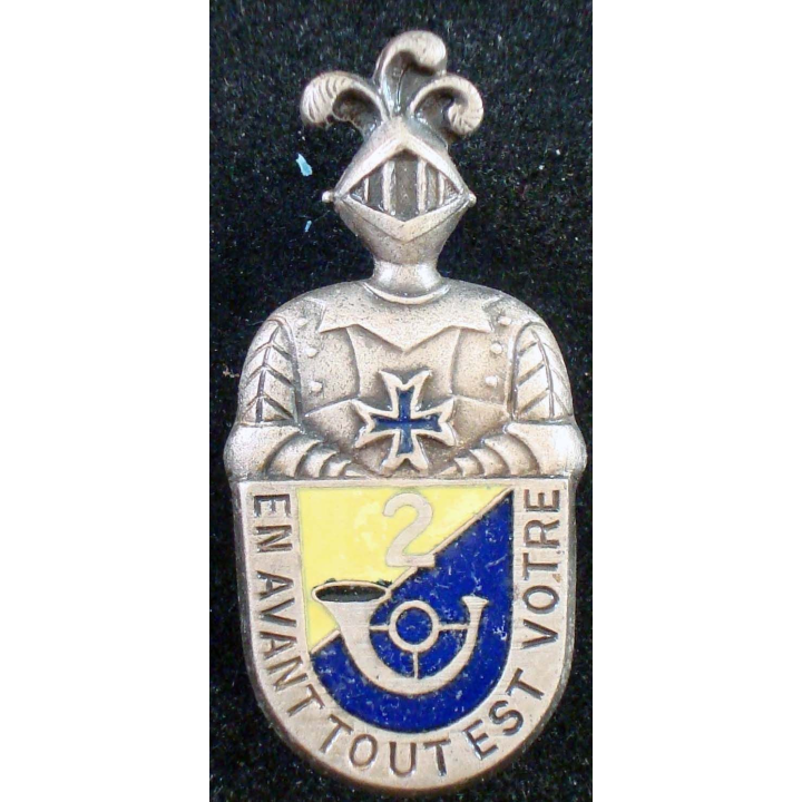 2° régiment de chasseurs d'Afrique de fabrication Drago Paris en émail