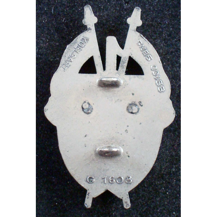 Insigne métallique du 1° régiment de dragons Delsart G. 1608
