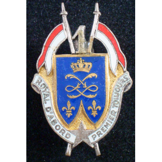 Insigne métallique du 1° régiment de dragons Drago G. 1608