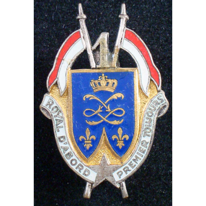 Insigne métallique du 1° régiment de dragons Drago G. 1608