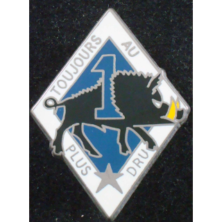Insigne 1° escadron du 1° régiment de dragons de fabrication Ballard