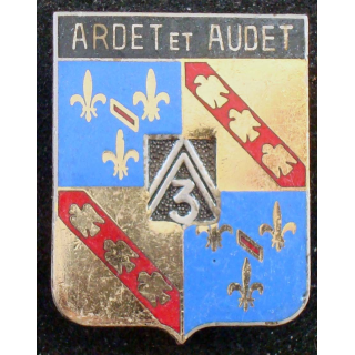 Insigne du 3° régiment de dragons en émail (modèle Andor)