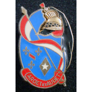 Insigne du 3° régiment de dragons de fabrication Delsart G. 3033