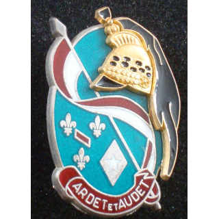 Insigne du 3° régiment de dragons de fabrication J.Y Ségalen G. 3033