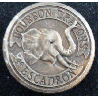 Insigne métallique du 4° escadron du 3° régiment de dragons LR Paris
