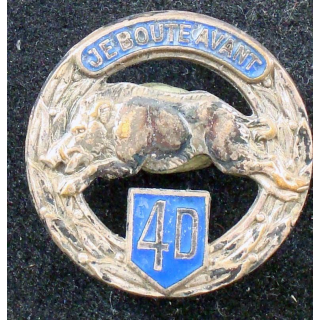4° régiment de dragons Drago Olivier Métra en émail bleu