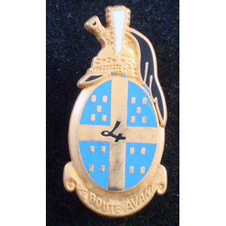 insigne du 4° régiment de dragons de fabrication Drago Paris G. 2166