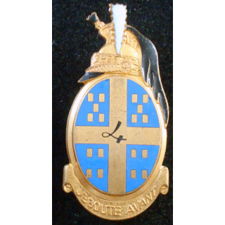 insigne du 4° régiment de dragons de fabrication LR Paris G. 2166