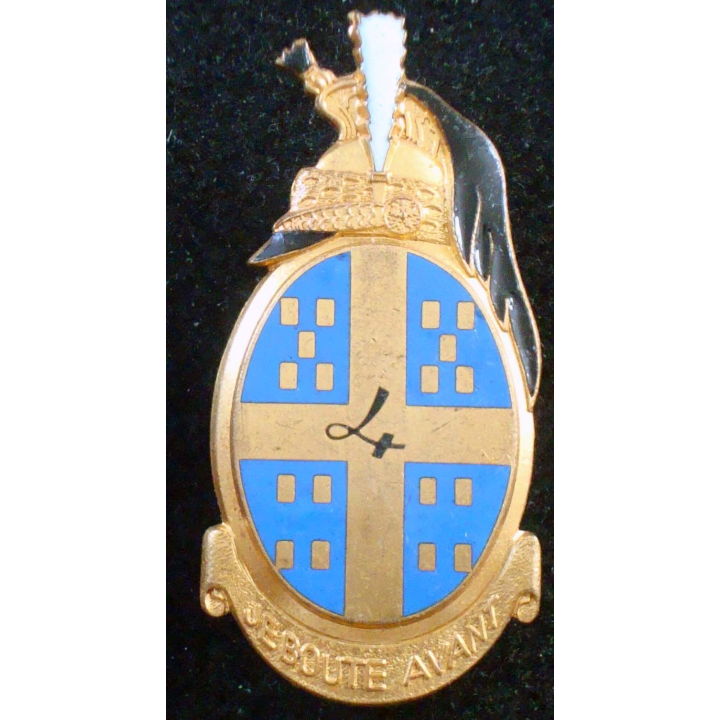 insigne du 4° régiment de dragons de fabrication LR Paris G. 2166