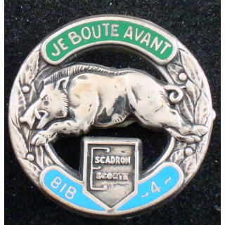 Insigne du 4° régiment de dragons BIB 4 de fabrication Martineau