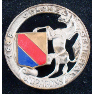 insigne du 5° régiment de dragons sans H.665 en émail