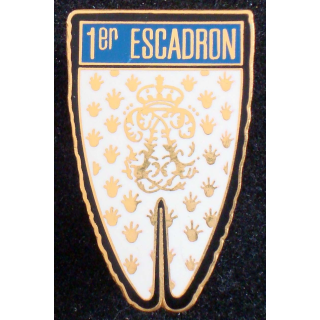 Insigne métallique du 1° escadron du 5° régiment de dragons