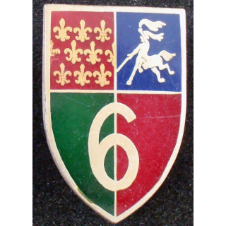 Insigne métallique du 6° régiment de dragons Drago Paris retirage