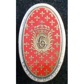 insigne du 6° régiment de dragons de fabrication Drago Paris G. 1017