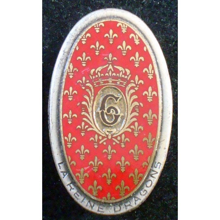 insigne du 6° régiment de dragons de fabrication Drago Paris G. 1017