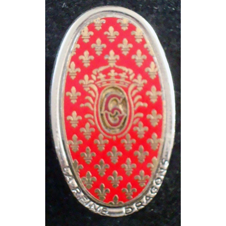 insigne du 6° régiment de dragons de fabrication Delsart G. 1017