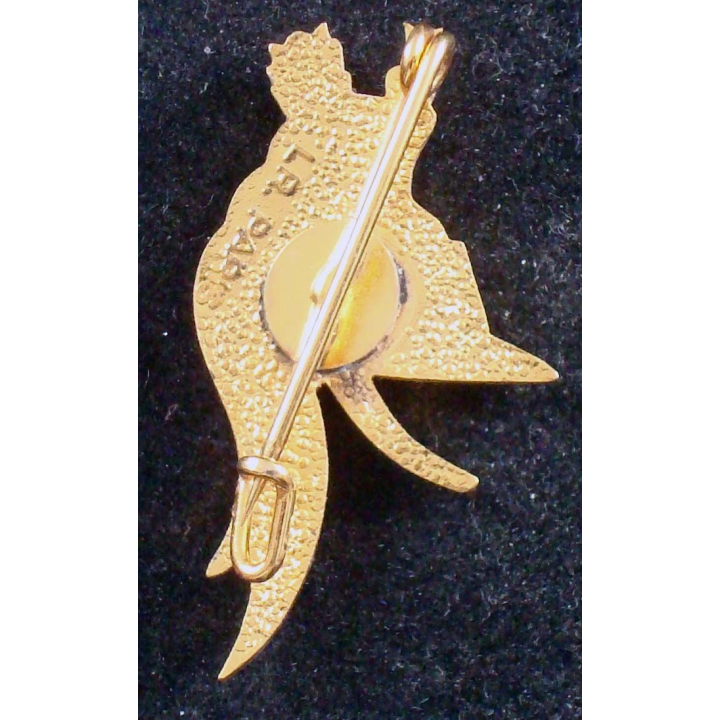 Insigne de l'ECS du 6° régiment de dragons de fabrication LR Paris