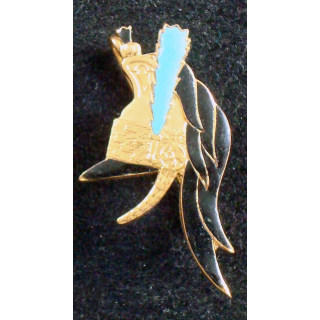 Insigne du 4° escadron du 6° régiment de dragons fabrication LR Paris