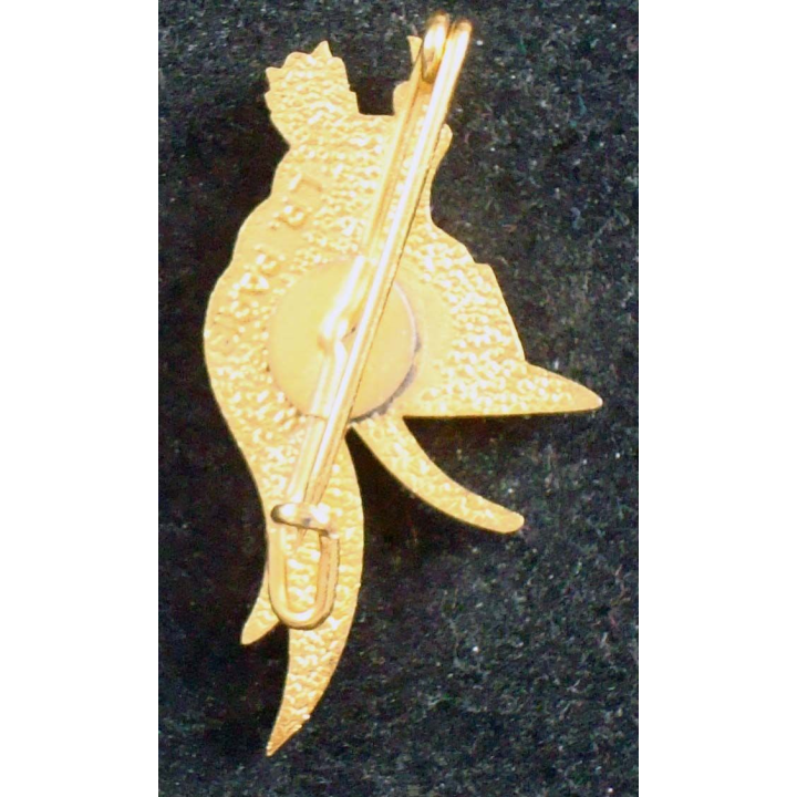 Insigne du 4° escadron du 6° régiment de dragons fabrication LR Paris